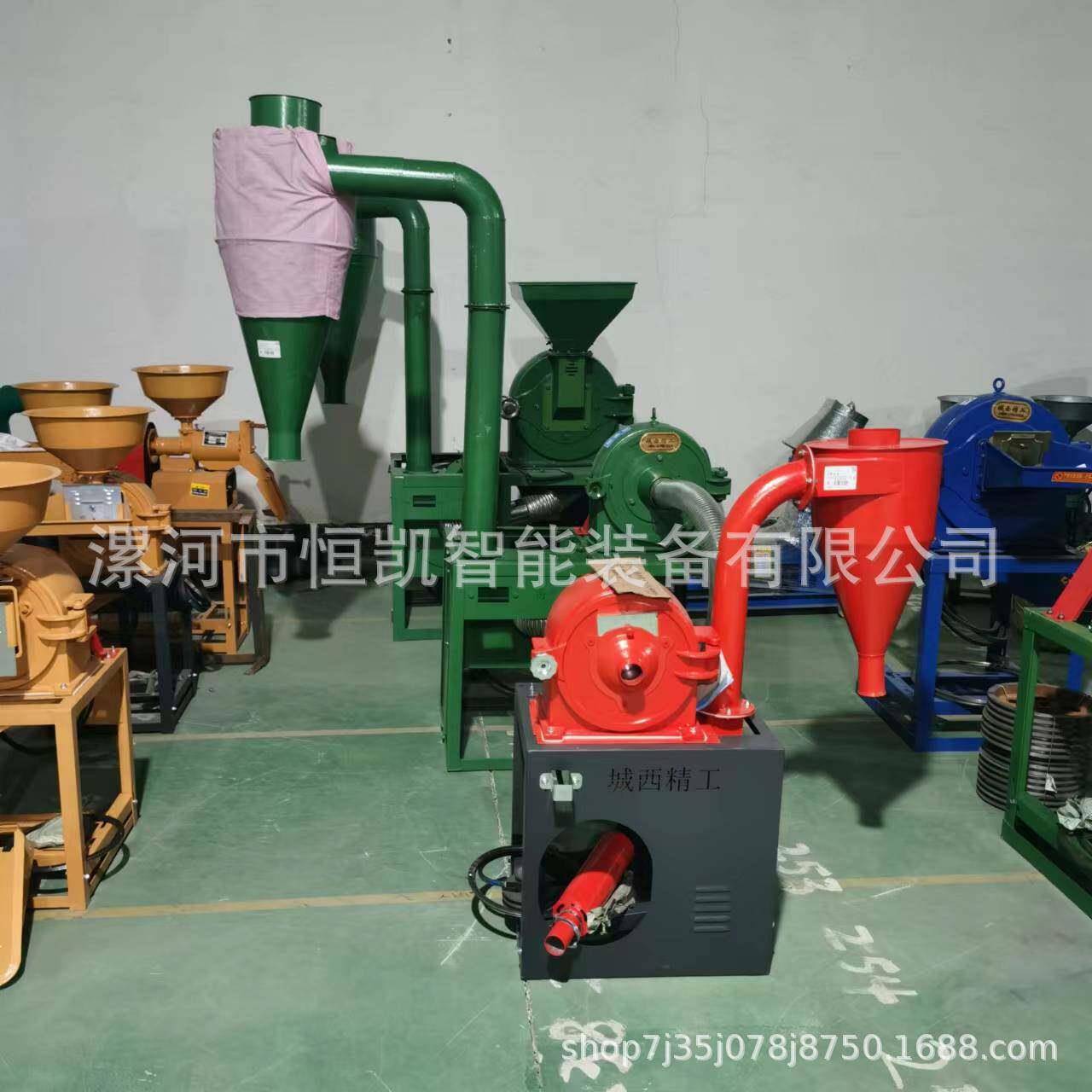 自吸式粉碎机23型加宽齿盘磨粉机粗细机械可调全自动干磨边角料