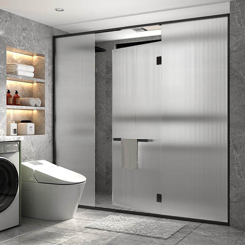 厂家静电免胶玻璃贴纸条纹办公室移门腰线半透明装饰磨砂贴膜