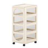 家用床头柜客厅大容量落地可移动置物架卧室床头抽屉多层收纳柜