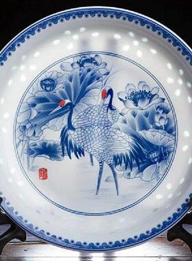 Chinese 8inch Blue And White Porcelain Dinner Plates