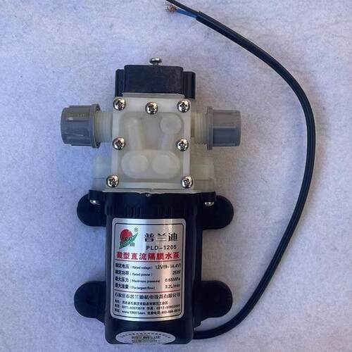 普兰迪微型直流隔膜水泵12V24V25W35W45W电动喷雾器高压抽水泵
