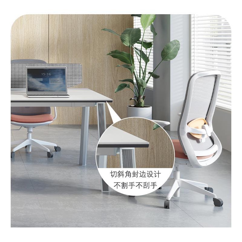 桌椅四人位带柜子电脑财务桌屏风工作位书桌桌面现代简约办公桌