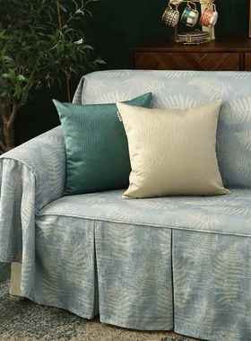 高档垫数码印布花美现式花鸟沙发巾套全盖防尘罩布艺欧式代四季可