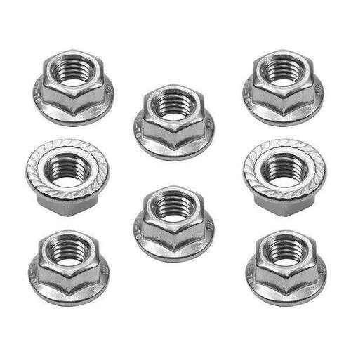 AD29-12 Pack M 12 Serrated Flange Hex Nuts, M12-1.75mm