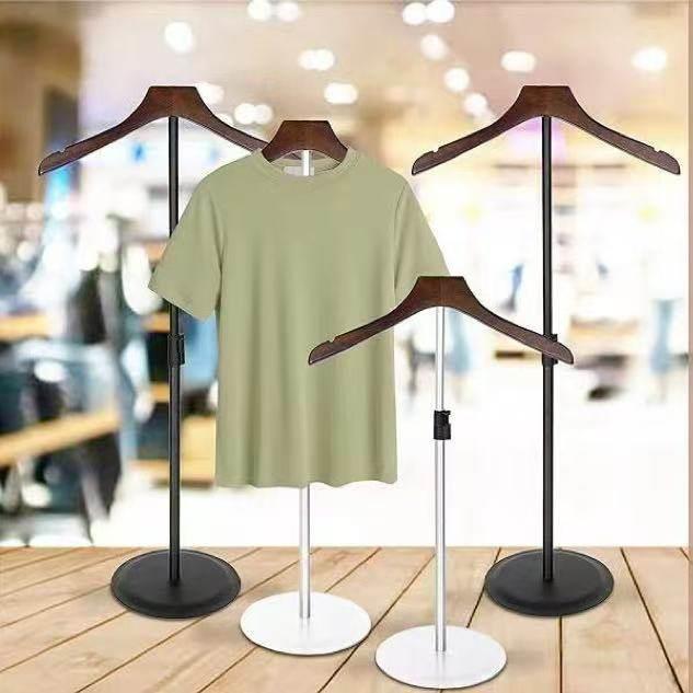 新款服装店衬衫伸缩展示架外套挂衣架展览T恤衫T形架丁字架成人