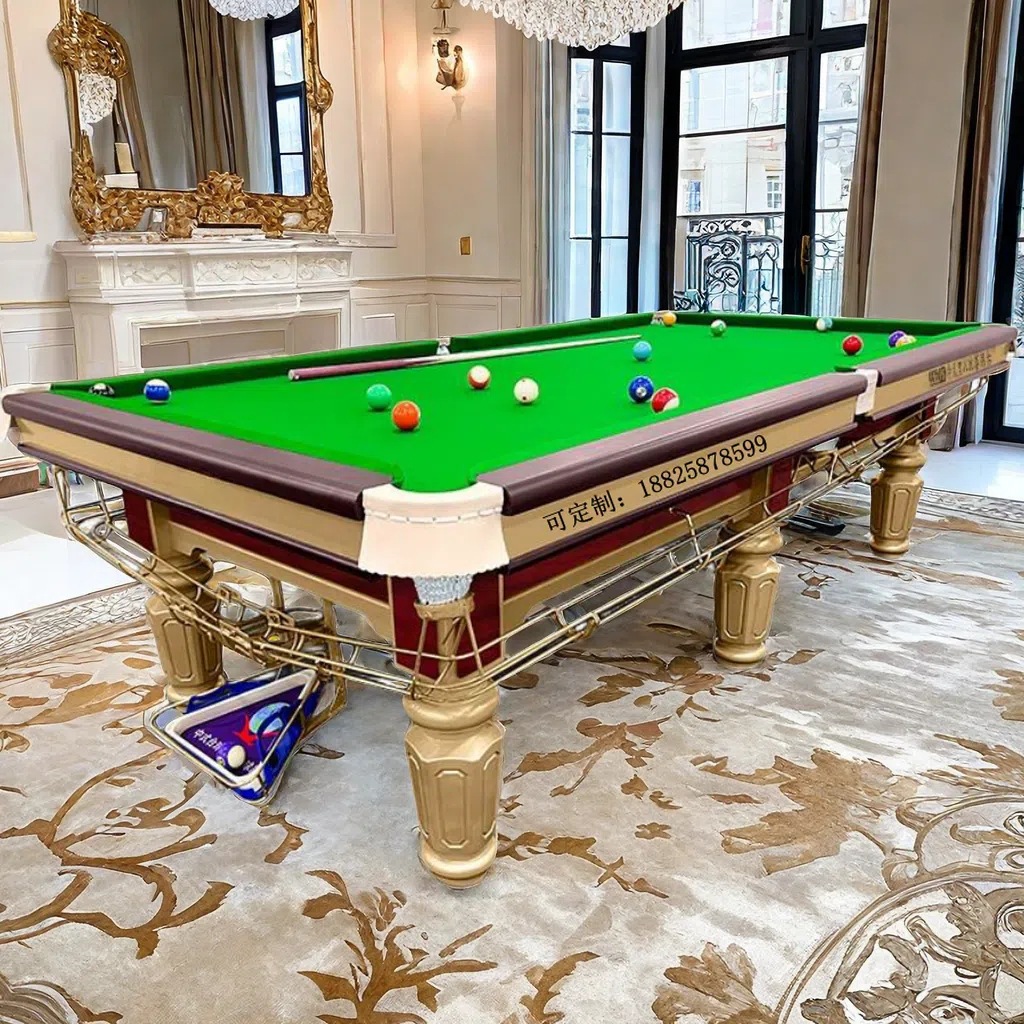 廉江台球桌美式黑8雷州台球桌斯诺克9球球星台球桌标准台球室球厅