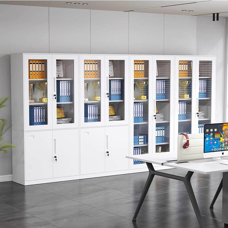 钢制文件柜档案资料柜铁皮办公室财务凭证柜储物书柜带锁抽屉矮柜