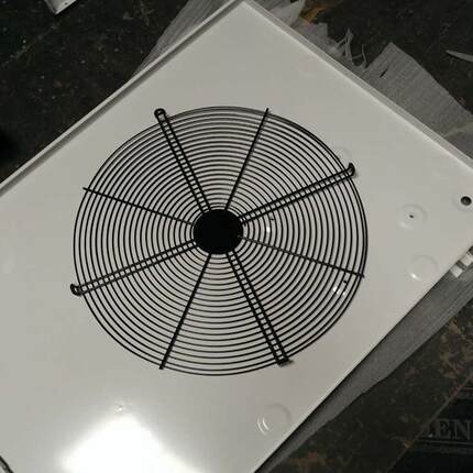 钣金20P顶出风外壳V型蒸发器焊工艺管外转子热泵钣金配件