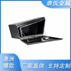受澳洲欢迎4x4黑色铝制utetray侧面底部锥形存储工具箱toolbox