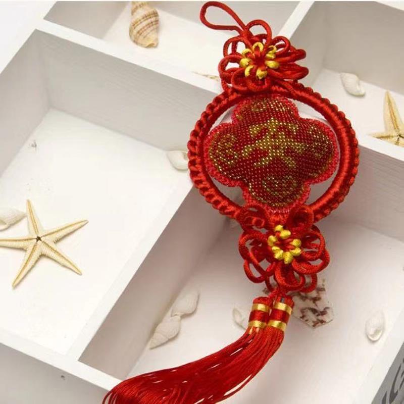 十字绣全珠绣新款汽车挂件出入平安福双面满珠高档挂饰喜庆送礼物