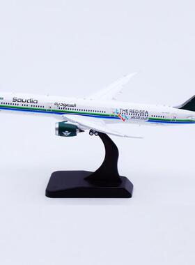 JC Wings 1:400 合金飞机模型 沙特航空 波音B787-10 HZ-AR33襟翼