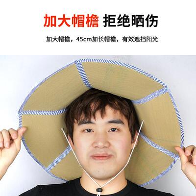 可折叠太阳帽南大草帽草帽帽子