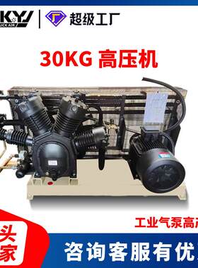 吹瓶厂专用30/40kg高压空气压缩1.2/2.4m³增压机空压机厂家直销