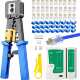 钳家用网线水晶头线套装 工具包压线维修通孔仪专业级钳子多功能测