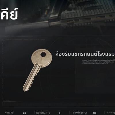 暗区突围主客房钥匙模型机密文件金魔方金属道具复古古铜钥匙挂件