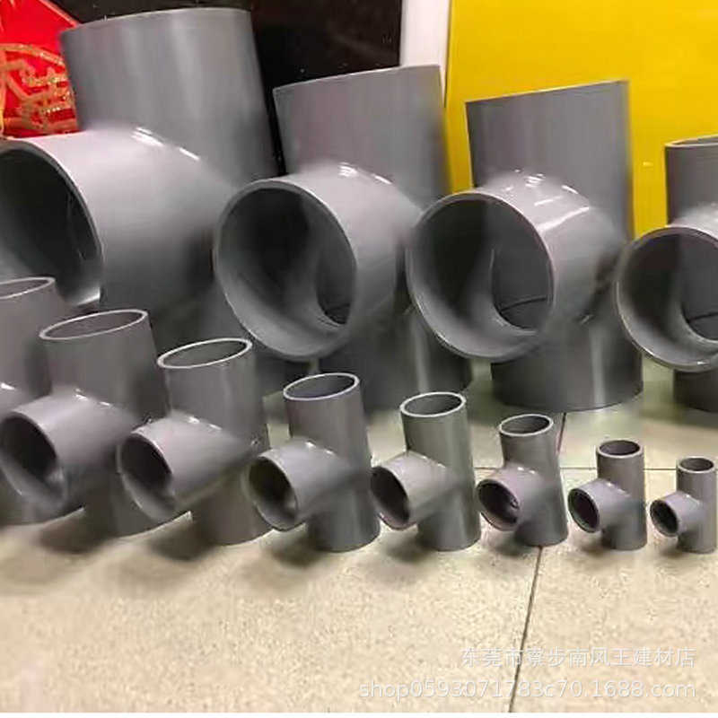厂家批发PVC给水管农田灌溉管 UPVC排水管灰色低压农业浇地管