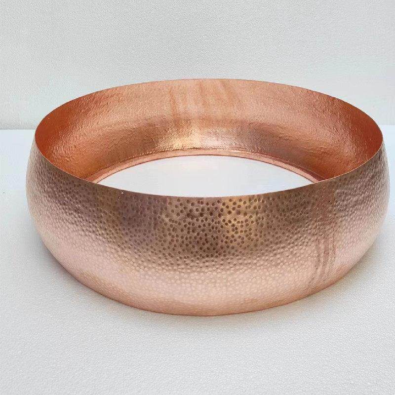 纯手工铜火锅圈加厚下沉盆嵌入式电铜锅商用火锅店桌圈羊蝎子桌圈