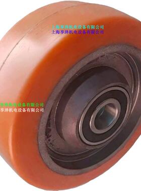 1.力4TC永恒电动15堆高车ER2酯14万向轮从动轮聚氨胶皮轮边轮轱辘