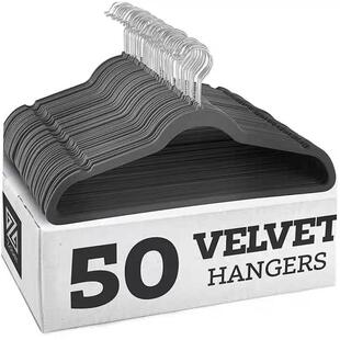Non slip velvet clothes hanger dress Coat Hanger holder rack