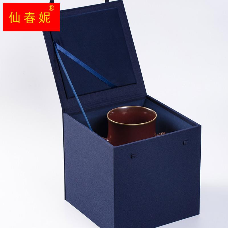 斗碗摆盘紫砂壶收纳盒建盏花瓶瓷器刻字收藏品锦盒礼盒包装盒定制