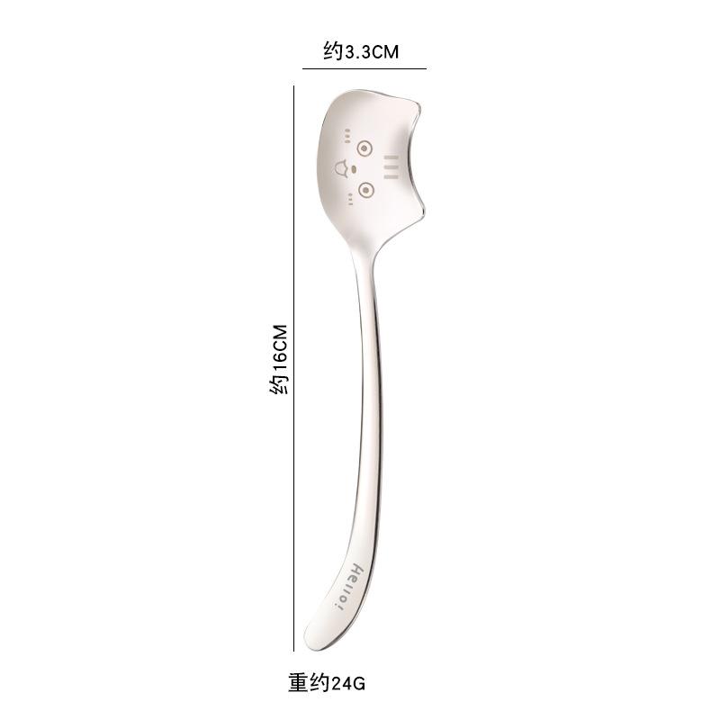 不锈钢冰激凌创意卡通甜品饭勺
