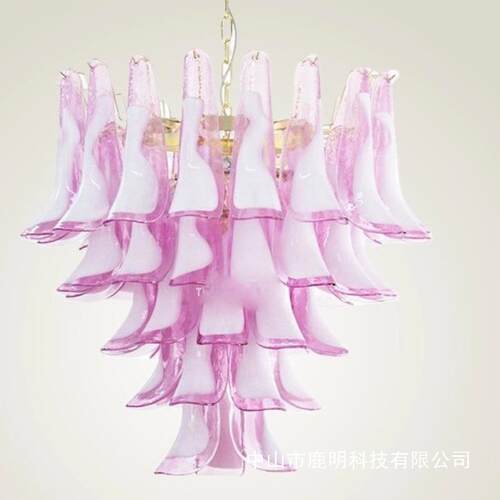 法式轻奢穆拉诺玻璃吊灯现代简约温馨客厅卧室别墅复式楼装饰吊灯