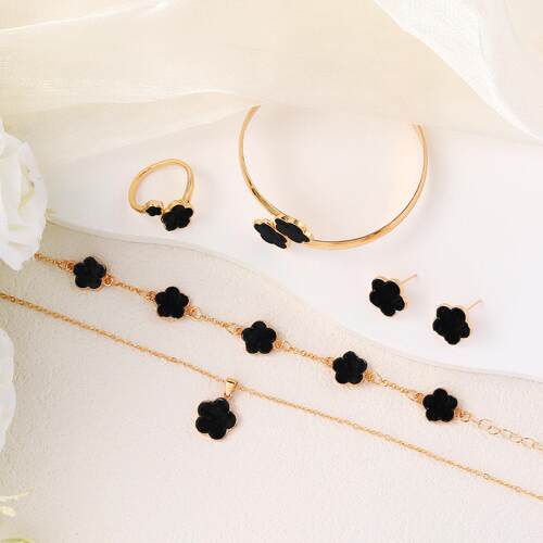 Bracelet necklace ring earrings set accessories手镯手炼饰品