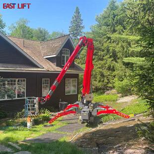 履带蜘蛛式 高空作业平台60度旋转跨越障碍物狭窄空间作业蜘蛛车