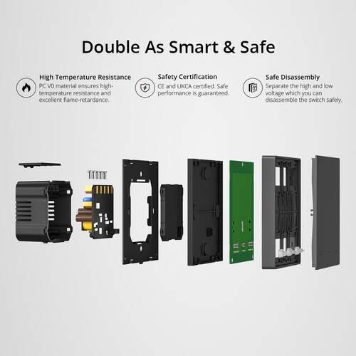 SONOFF M5 智能机械墙壁开关 120型 零火线APP远程控制 ALexa语音