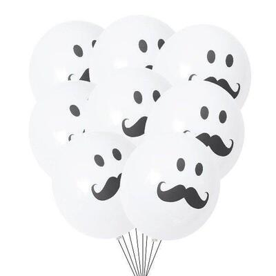 100 Pcs White Balloons Birthday Party Latex Inflatable