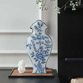 花瓶中式 饰高级古风摆件新陶瓷中客厅花瓶景德镇 大青花瓷瓷器感装