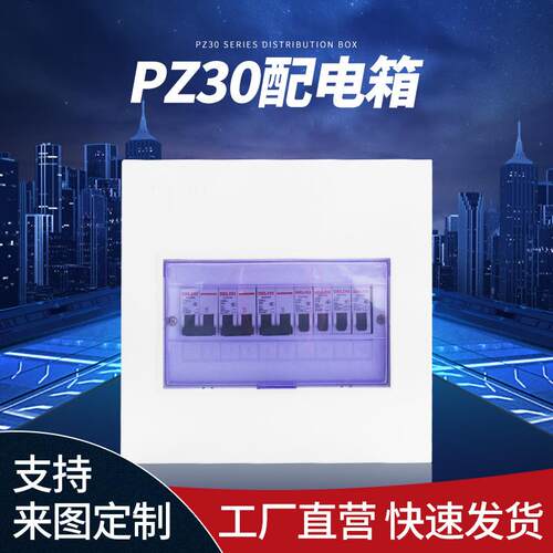 PZ-30照明配电箱 明装 暗装 8-60回路 梅兰箱 模数化终端箱电表箱