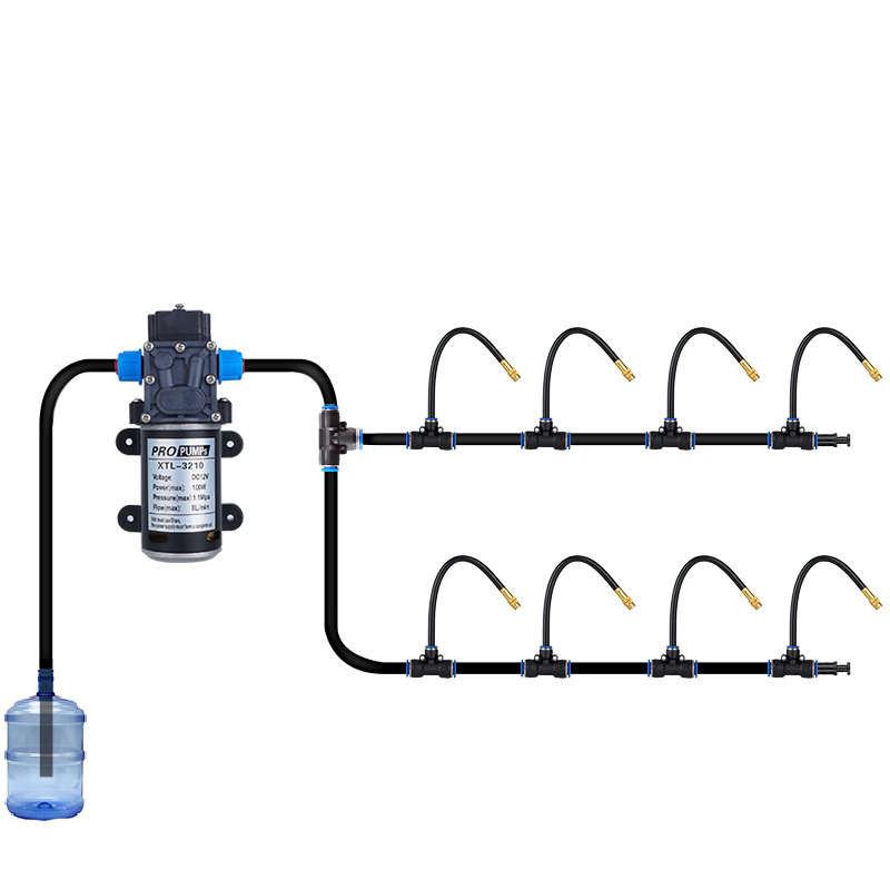 ll万向浇花喷头雾化喷雾系统自动微喷淋洒水灌溉降温水泵款浇花神