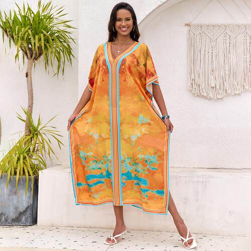 Large size dress, beach cover, sun protection shirt,