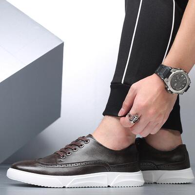 Plus size 46 48 men casual leather shoes sneakers 大码男板鞋