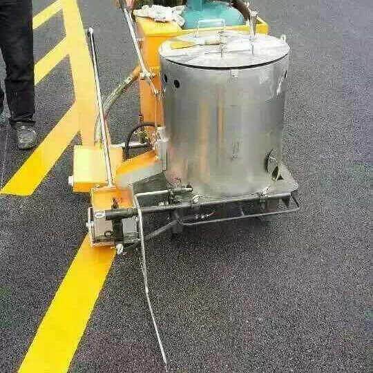 手推式热熔划线机沥青地面标线机汽油冷喷喷图机