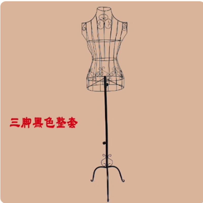 热卖欧式铁艺模特架女道具婚纱拍摄服装架全身半身女挂衣架展示架