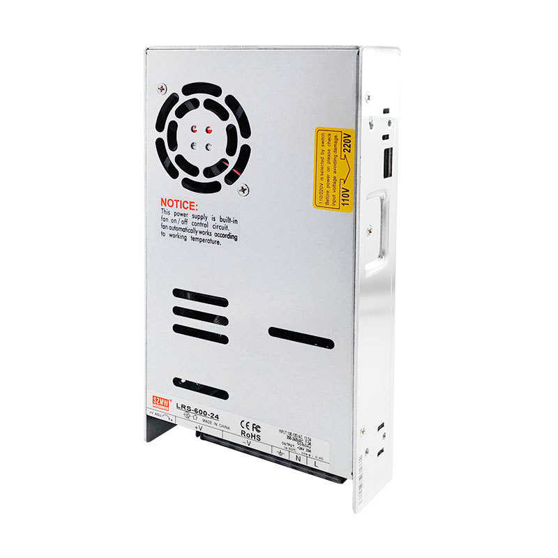 超薄LRS-600W-24V开关电源交流220V转12V15V27V36V48直流电机驱动