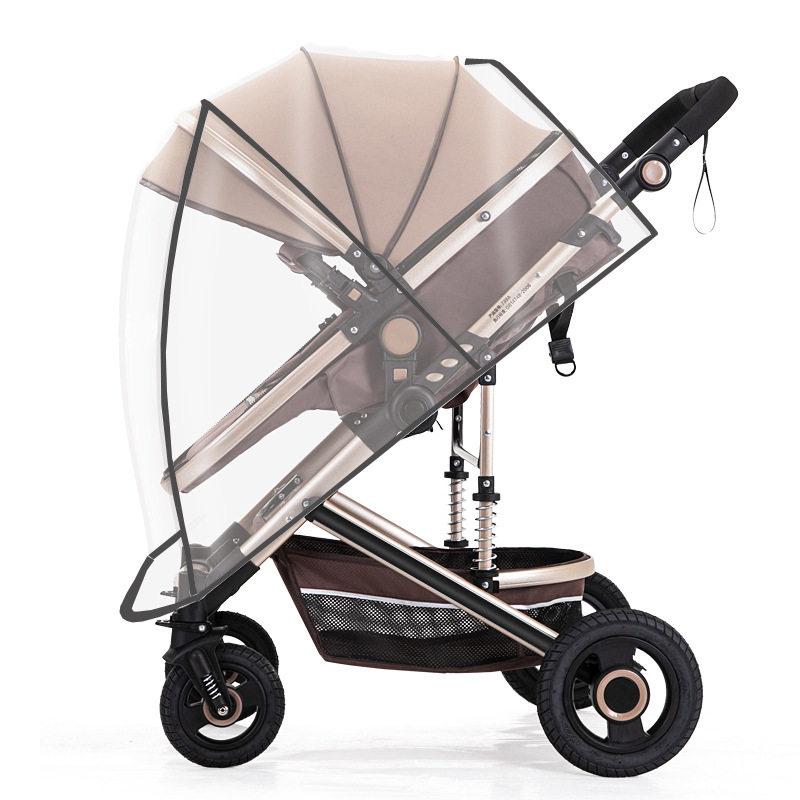 婴儿车挡风罩宝宝推车冬天防寒保暖儿童外出防护疫情飞沫通用雨衣