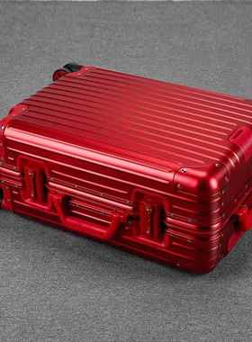 正品万全铝镁合金大拉杆箱行男李箱向轮28寸容量旅行箱2022年新款