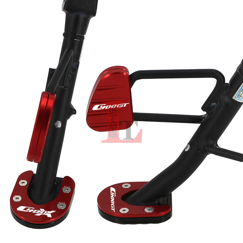 适用宝马C400GT C400X改装边撑加大座小脚侧撑防滑垫侧踢辅助器块