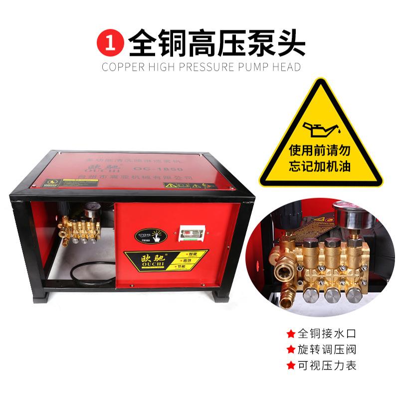 家用220v商用380v除锈剥树皮全自动超高压清洗机商业洗车机智能