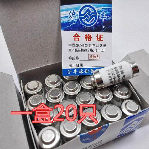 沪丰熔断器RL98 R026 RL8B 20A 32A 40A 50A 63A D02陶瓷熔芯RO26