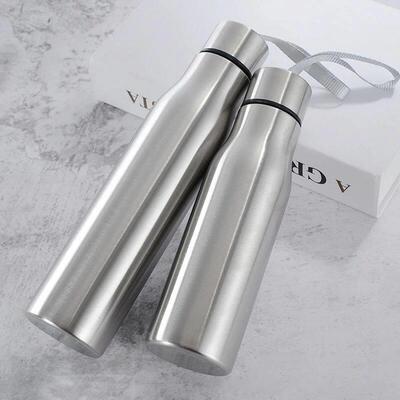 500ml/1000ml Stainless Steel Sport Water Bottle Single-layer
