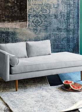 美式极简小户型客厅家用美人塌简约现代软包贵妃沙发组合艺术热销