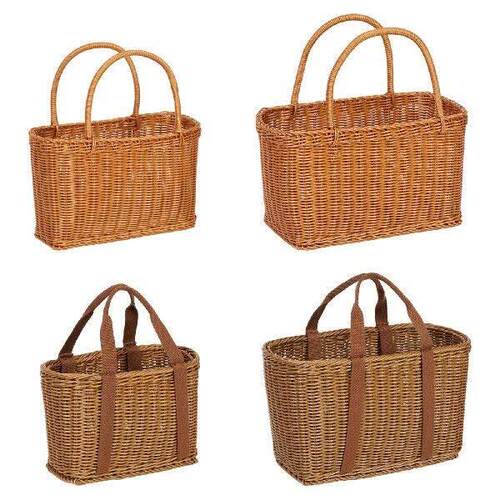 Handmade Storage Baskets Picnic Basket Multifunctional PP