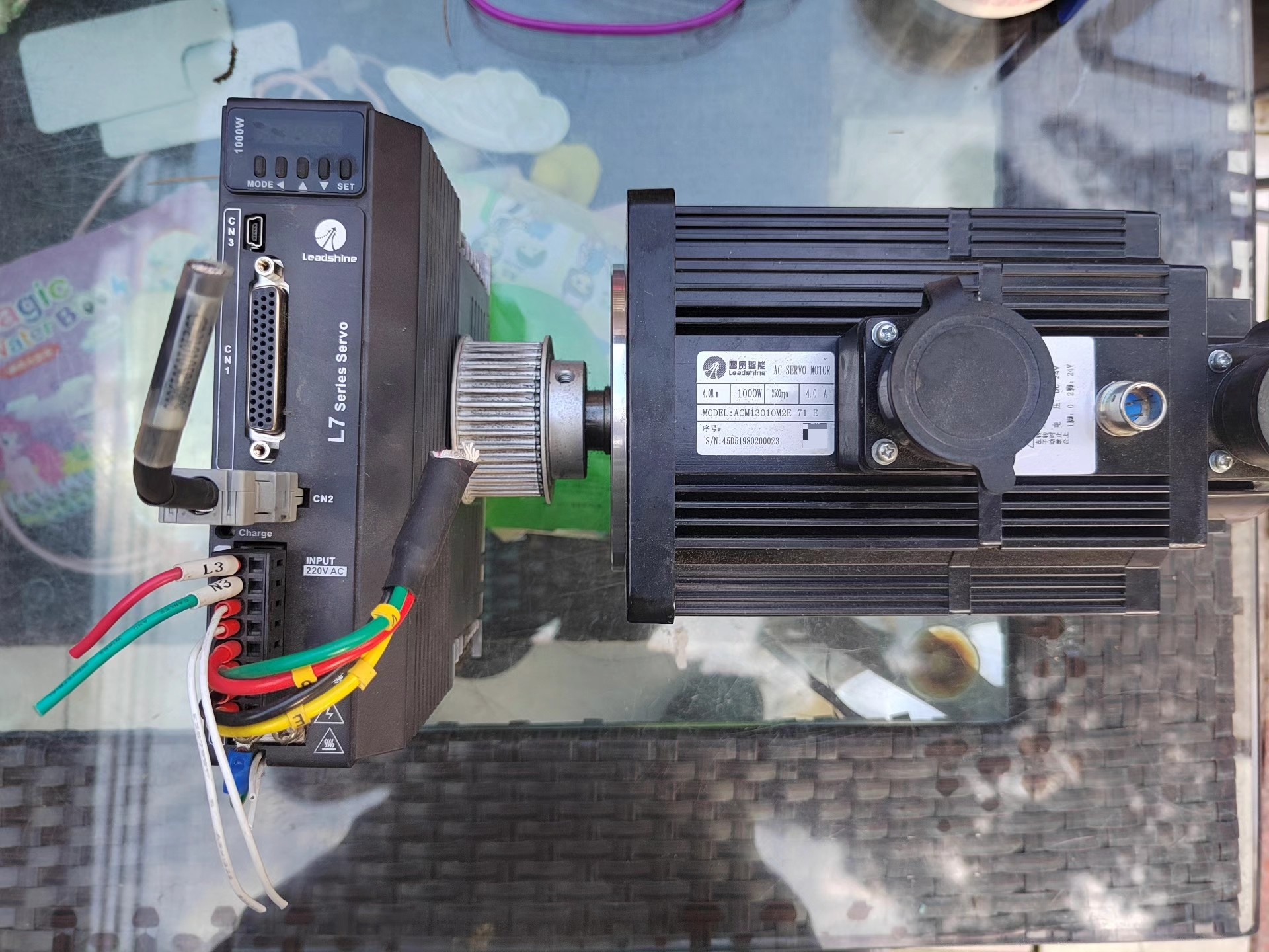 拆机雷赛伺服电机一套