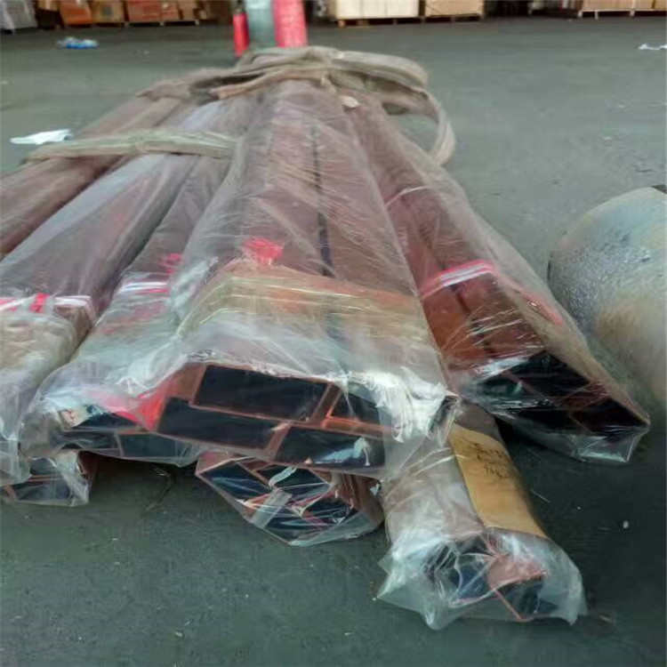 现货实验用8X8X1 12X8X1.5MM紫铜方管 红铜矩形管 盘圆管 直管