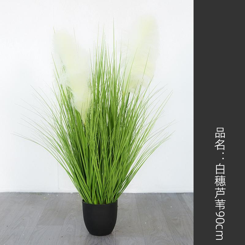 仿真花芦苇草大花穗客厅插花橱窗干花直播间摆设装饰花艺落地假花