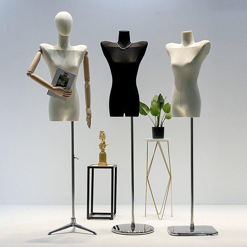 女装服装店高档模特道具女半身人台平肩模特架翘肩橱窗展示架全身